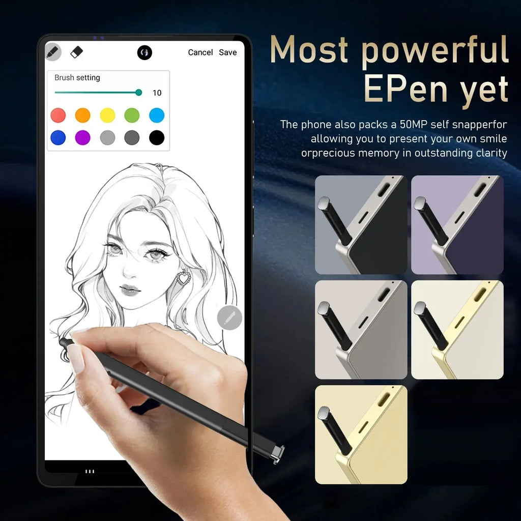 Global Vision S24 Ultra Smartphone 5G Android 5800mAH 8GB RAM 512G ROM 6.8Inch 1920x1080HD 24+48MP MTK10 4G Network Mobile Phone Avivanastore