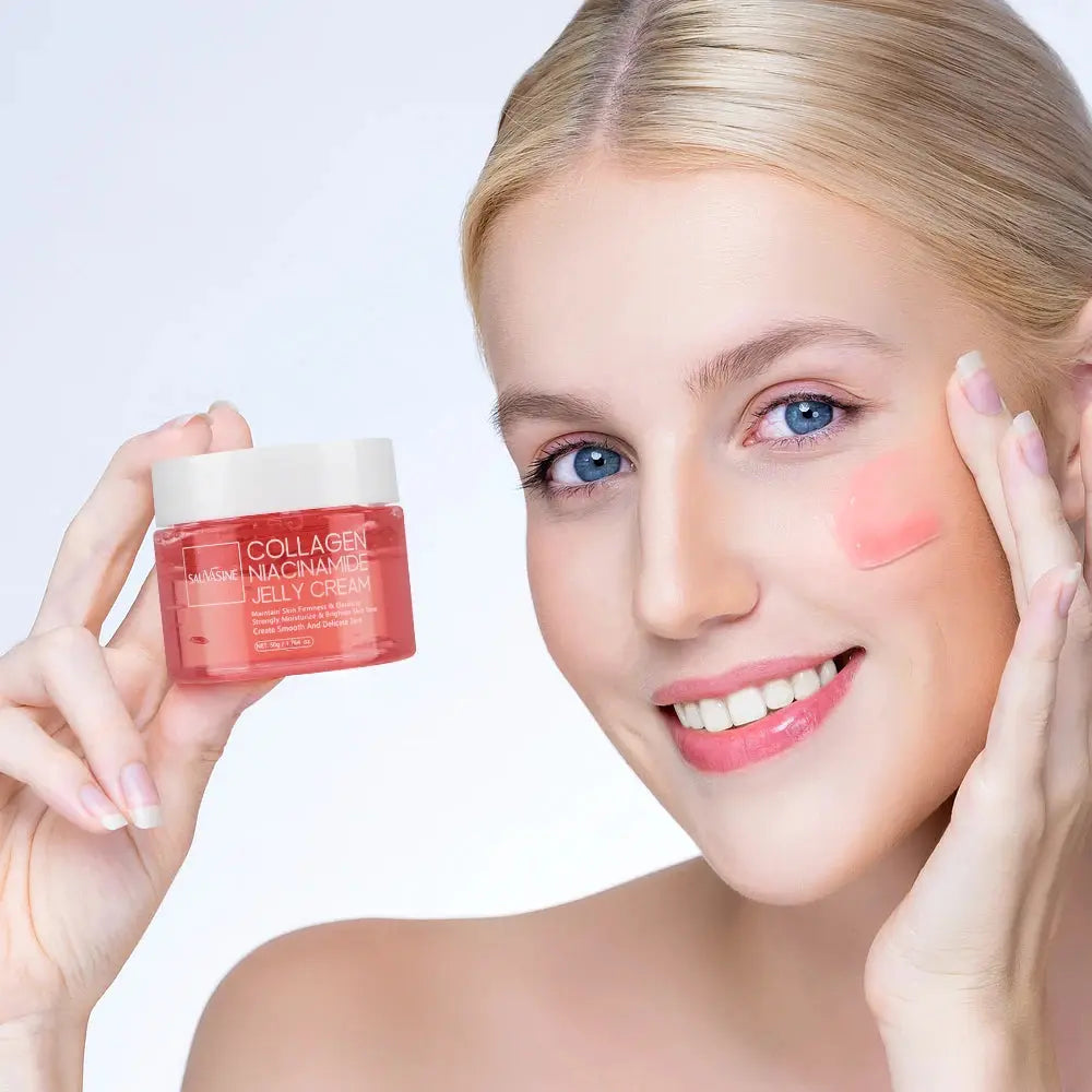 24h Glow & Lifted Collagen Jelly Cream Niacinamide And Hydrolyzed Collagen Strengthen The Skin Barrier And Moisturize The Skin Avivanastore