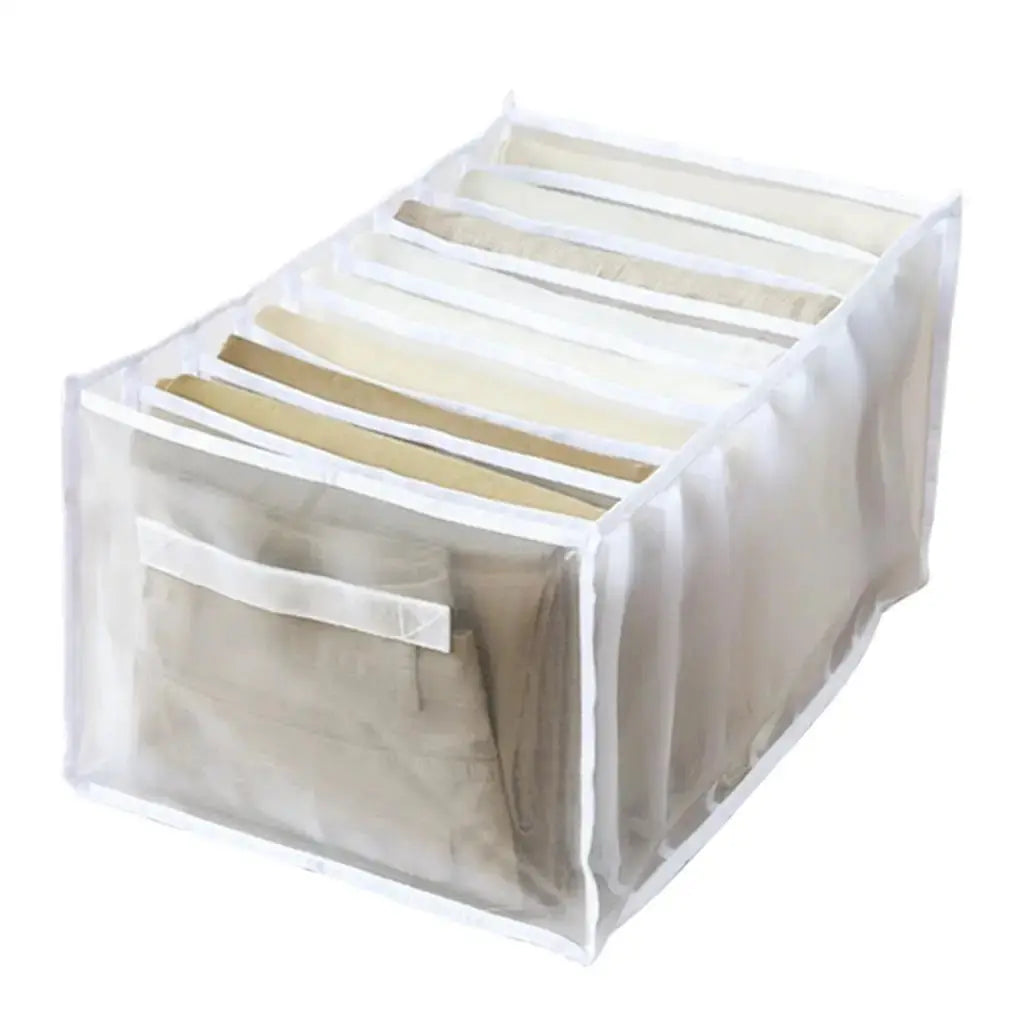 Clothing Organizer Box Multi-grid Jeans Pants Storage Holder Type Avivanastore