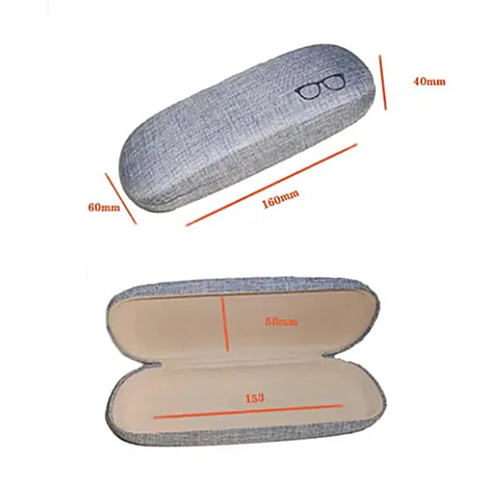 KLASSNUM Hard ShellS Fashion Glasses Case Linen Fabrics Eyewear Cases Cover Protective for Men Women Sunglasses Glasses Box Avivanastore