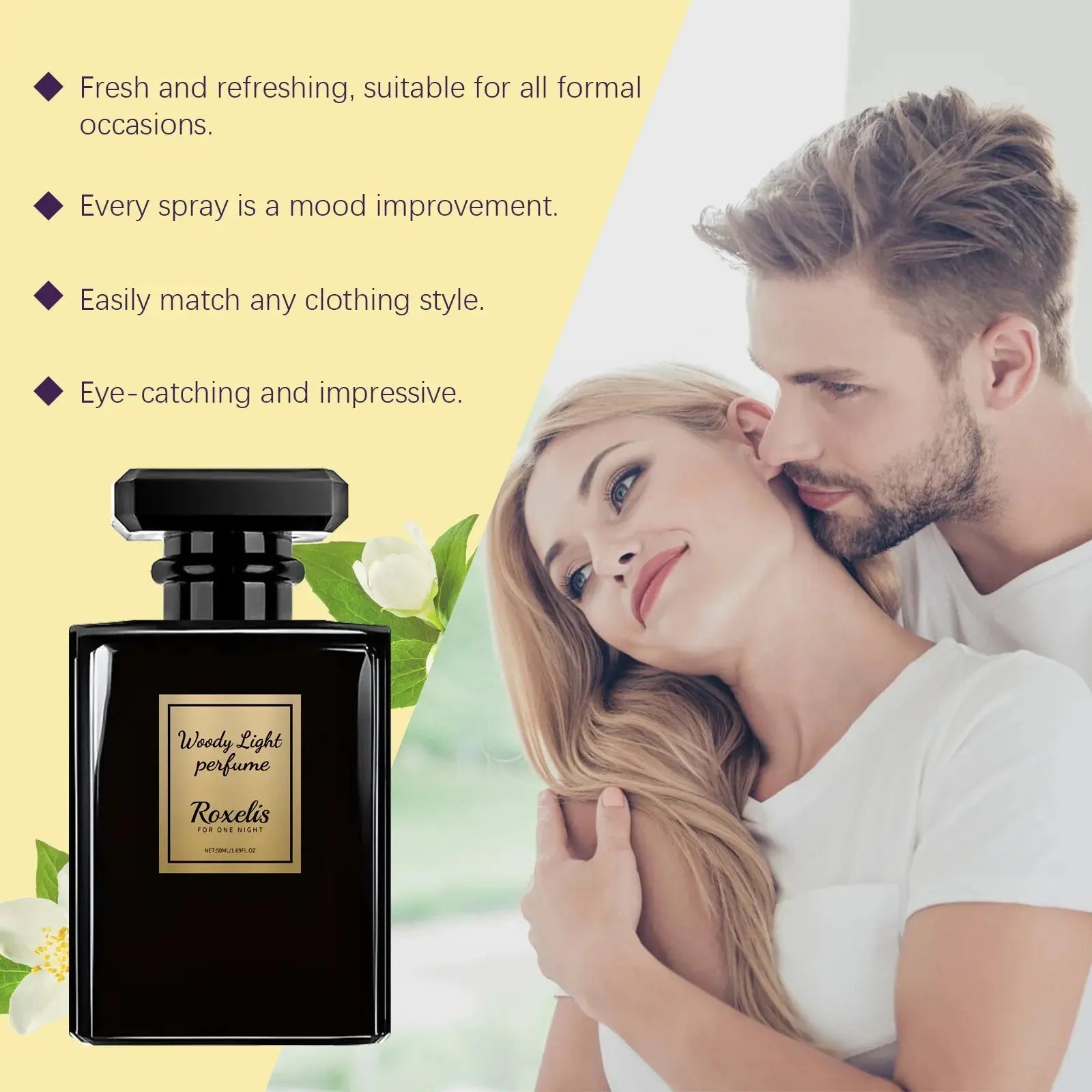 50ML Wooden Perfume Lasting Fragrance Elegant Fresh Natural Eau High-level Business Portable Perfume Niche Temperament Perfume