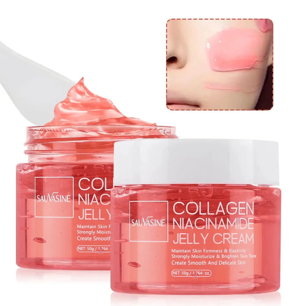 24h Glow & Lifted Collagen Jelly Cream Niacinamide And Hydrolyzed Collagen Strengthen The Skin Barrier And Moisturize The Skin Avivanastore