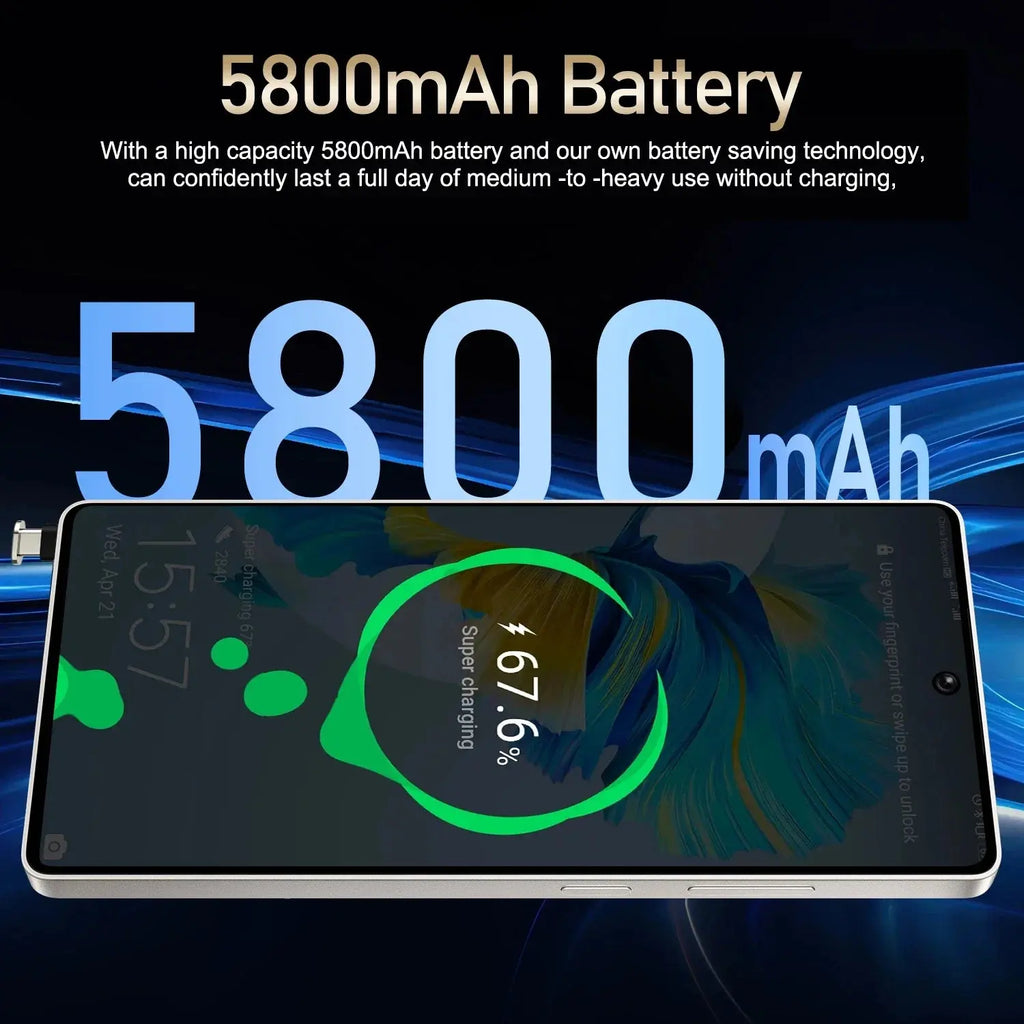 Global Vision S24 Ultra Smartphone 5G Android 5800mAH 8GB RAM 512G ROM 6.8Inch 1920x1080HD 24+48MP MTK10 4G Network Mobile Phone Avivanastore