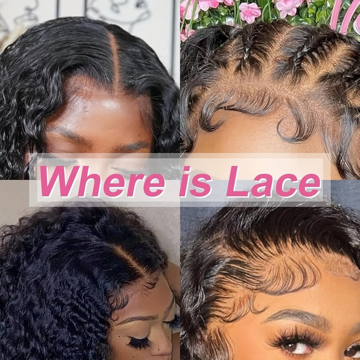 Put On And Go 13x6 Water Wave Wig - Glueless Human Hair Wig with 200% Density, Pre-Plucked & Pre-Cut HD Lace Frontal, Deep Curly Wigs for Women, Easy to Wear for Beginners, Natural Look for Black Individuals, Wig Accessories