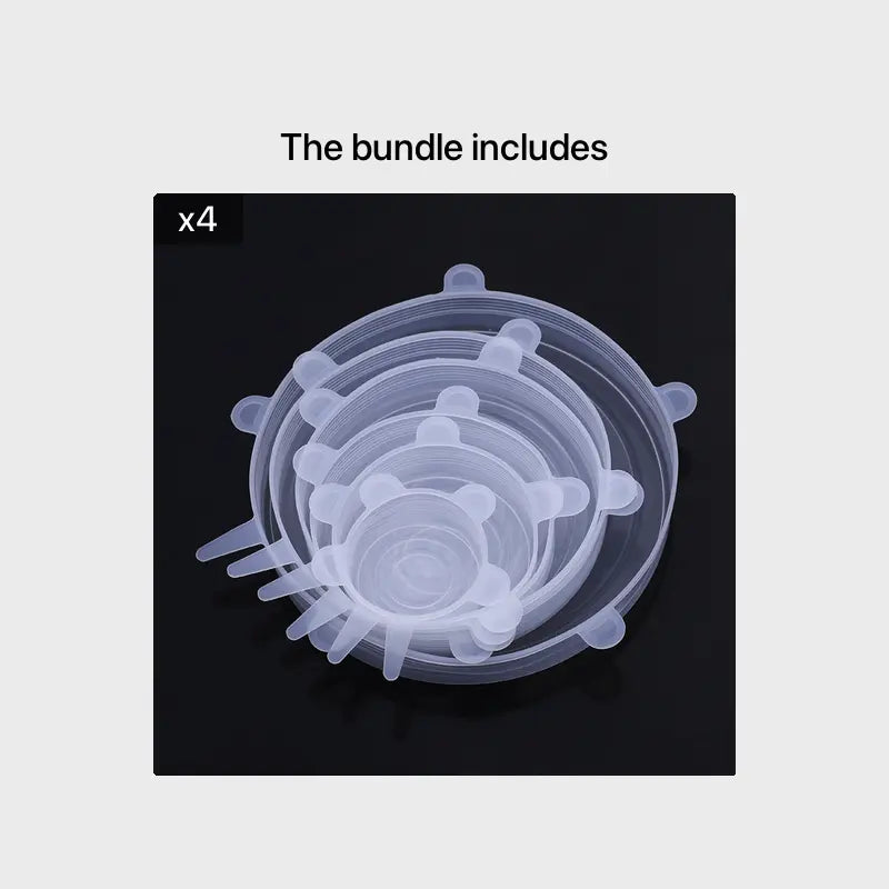 6pcs Reusable Silicone Lid Lids Compatible for Bowls, Plates, Pots & Pans - Multi-Size Dishwasher & Fridge Safe Food Storage Covers, Durable -Fit Lid Fits Most Containers Avivanastore