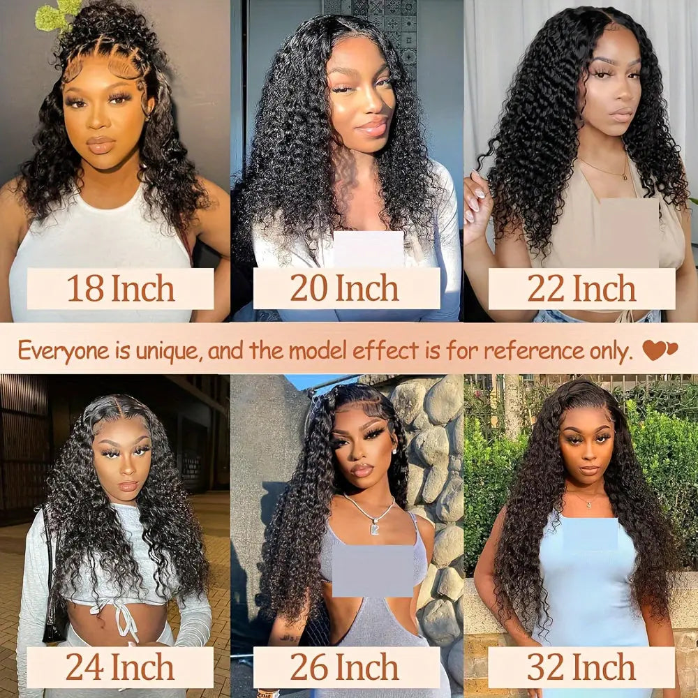200% Density Put On and Go Wig 6X5 HD Lace Closure Wigs Human Hair Deep Wave Glueless Wigs Human Hair Pre Cut Lace No Glue 3 Seconds To Wear Brazilian Virgin Hair