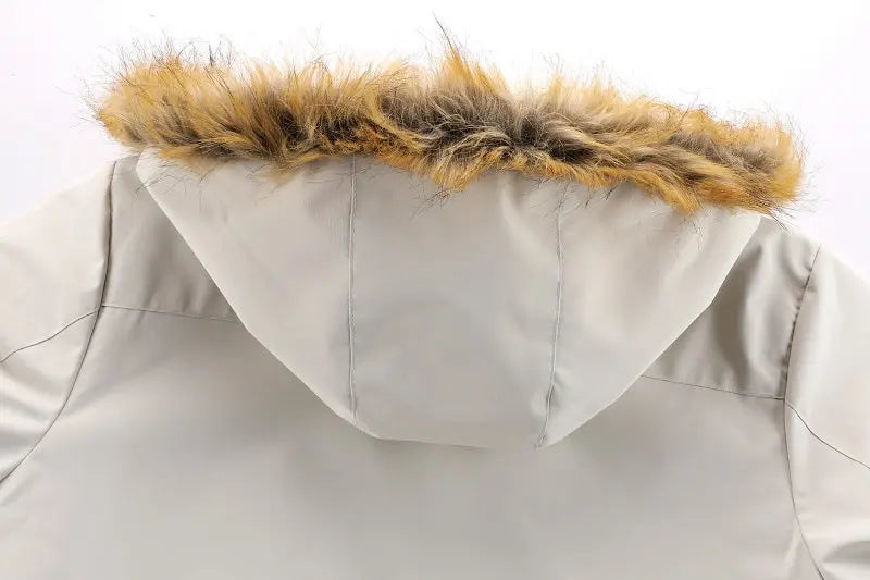 Men'S Winter Windbreaker Jacket with Warm Hood - Maroon Zip-Up Outdoor Coat, Stand Collar, Multiple Pockets, Casual Sporty Design for Cold Weather, Winter Jacket Avivanastore