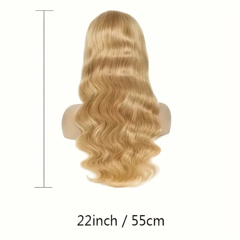 Honey Blonde Human Hair Wig 27# Honey Blonde Wig Highlight Ombre Blonde 13x6 HD Lace Front Wigs Human Hair 13*6 Honey Blonde Lace Front Wig Colored Body Wave Pre Plucked Baby Hair Glueless For Women Daily & Party