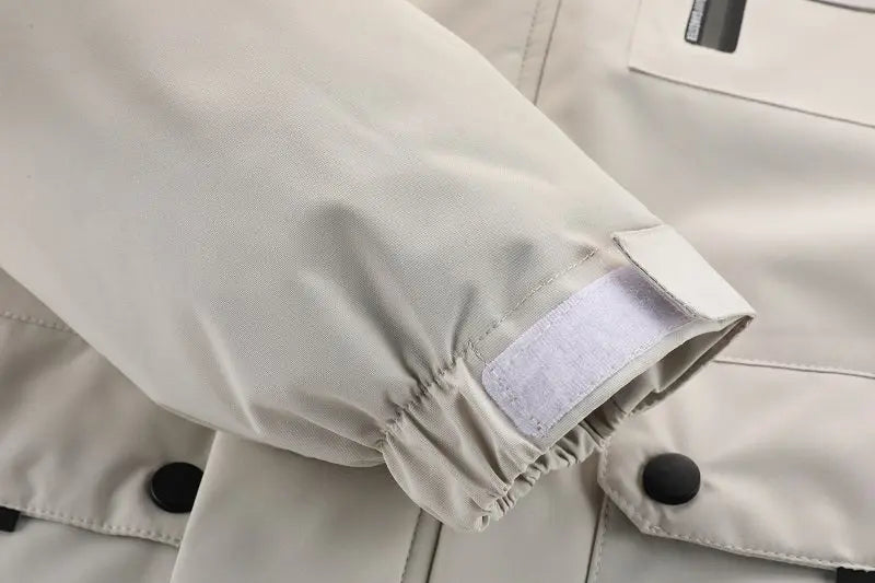 Men'S Winter Windbreaker Jacket with Warm Hood - Maroon Zip-Up Outdoor Coat, Stand Collar, Multiple Pockets, Casual Sporty Design for Cold Weather, Winter Jacket Avivanastore