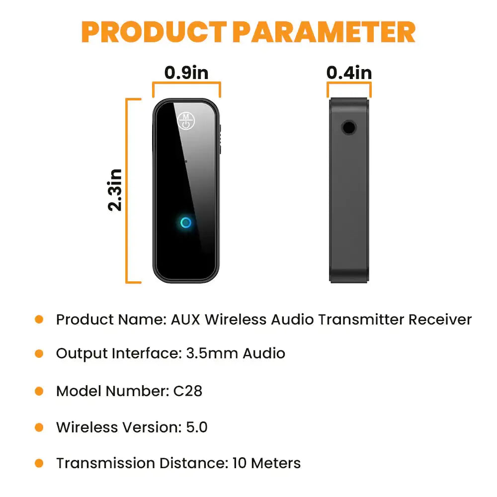 2 In 1 Bluetooth 5.0 USB Wireless Transmitter Avivanastore
