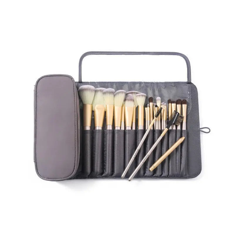 Large Capacity Makeup Brush Organizer Bag - Multi-Functional Korean Style Portable Cosmetic Pouch for Students Avivanastore