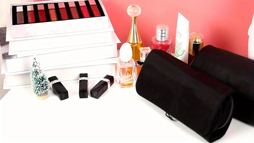 Large Capacity Makeup Brush Organizer Bag - Multi-Functional Korean Style Portable Cosmetic Pouch for Students Avivanastore