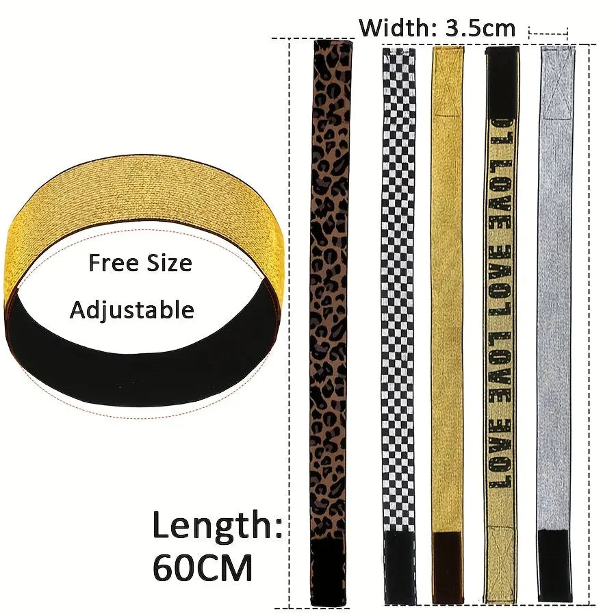 1Pc Lace Melting Bands With Ear Protection Pads Hair Elastic Band For Wigs Headband Edge Laying Scarf Edge Wraps For Fixed Lace Wigs Elastic Headband