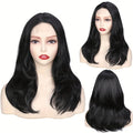 Long Wavy Wig With Highlights Synthetic Hair Layered Lace Wigs Heat Resistant Fiber Black Wigs For Women Cosplay Wig Daily Use