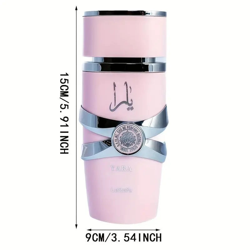 Lattafa yara pink perfume Perfumes Yara For Women EDP _100ML (3.4 0z) By Lattafa Perfumes- Long Lasting Women's Perfume Vanilla Aroma Scented Scent Lattafa Per fumes3.40z (100ml) Scented Scent Fragrance Pack Blend Gift Cosmet Avivanastore